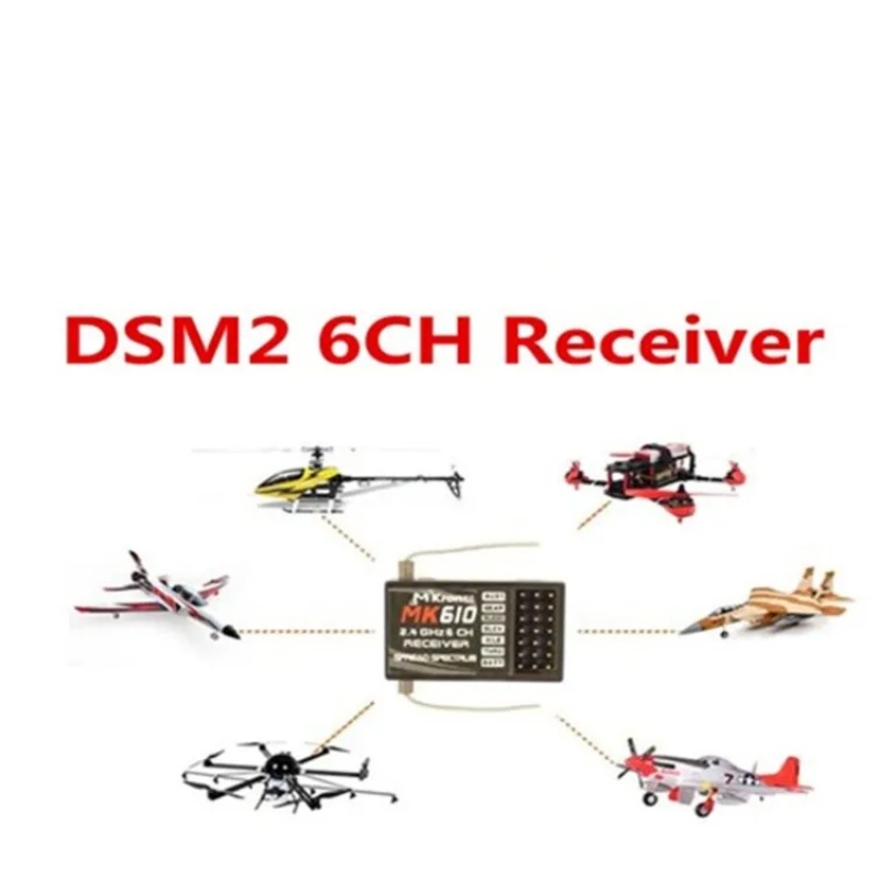 DSM2 MK610 AR6100 2.4G 6CH RC  - Drone Gimbal Controller incelemesi ve fiyatı